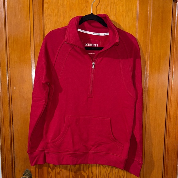 Maurices women’s Zip-Up Sweater in Red. - Picture 1 of 5